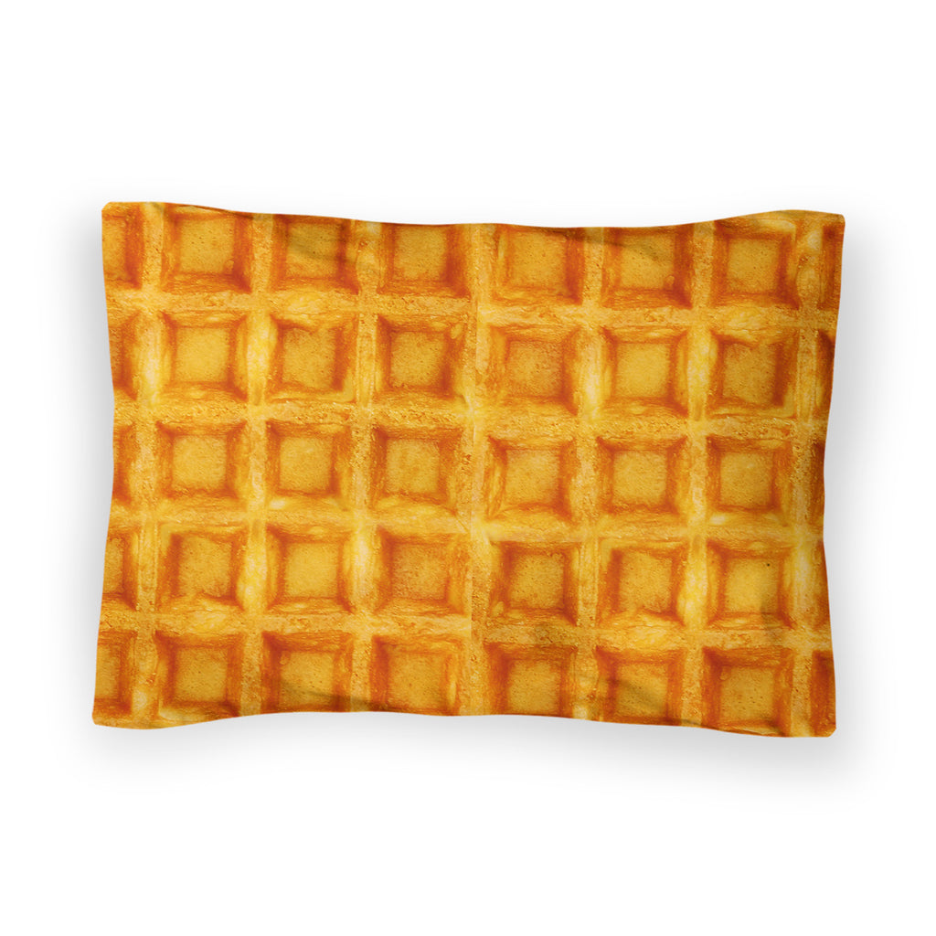 Waffle Invasion Throw Pillow Case