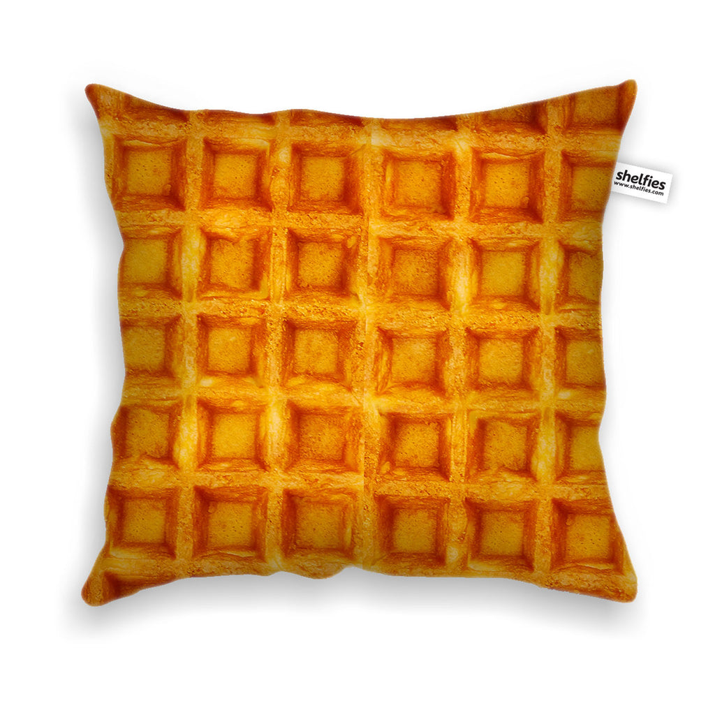 Waffle Invasion Throw Pillow Case-Shelfies-| All-Over-Print Everywhere - Designed to Make You Smile