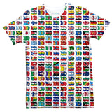 World Flags T-Shirt-Subliminator-| All-Over-Print Everywhere - Designed to Make You Smile