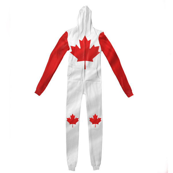 Canadian Flag Adult Jumpsuit-Shelfies-| All-Over-Print Everywhere - Designed to Make You Smile