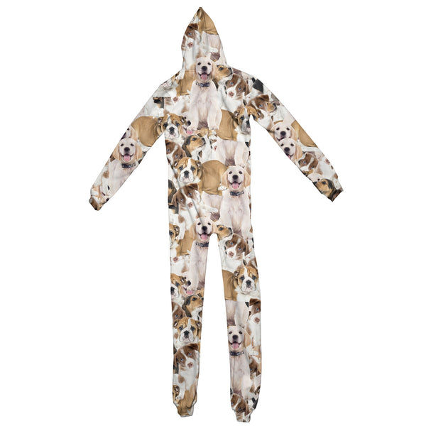 Doggy Invasion Adult Jumpsuit-Shelfies-| All-Over-Print Everywhere - Designed to Make You Smile