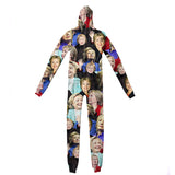 Hillary Clinton Face Adult Jumpsuit-Shelfies-| All-Over-Print Everywhere - Designed to Make You Smile