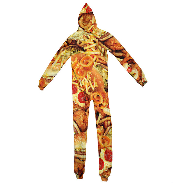 Junk Food Party Adult Jumpsuit-Shelfies-| All-Over-Print Everywhere - Designed to Make You Smile