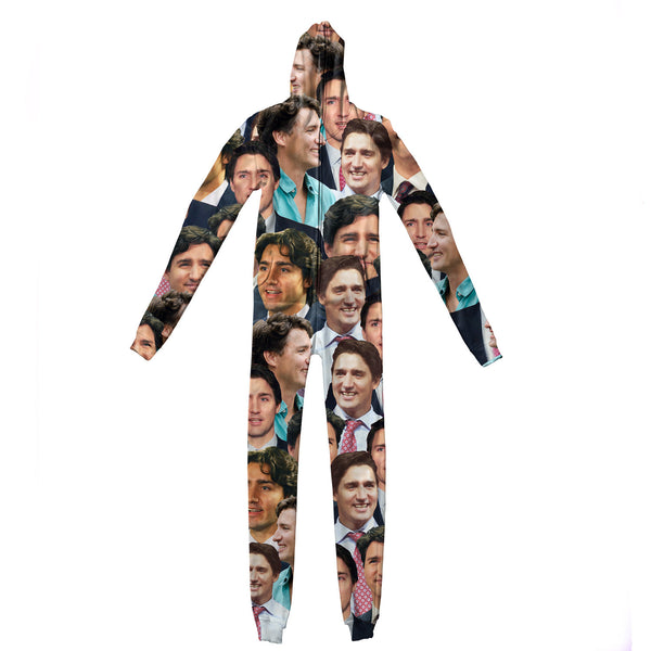 Justin Trudeau Face Adult Jumpsuit-Shelfies-| All-Over-Print Everywhere - Designed to Make You Smile