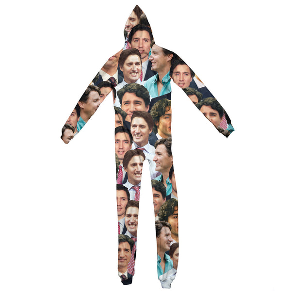 Justin Trudeau Face Adult Jumpsuit-Shelfies-| All-Over-Print Everywhere - Designed to Make You Smile