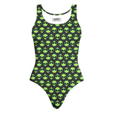 Alienz One-Piece Swimsuit-teelaunch-XS-| All-Over-Print Everywhere - Designed to Make You Smile