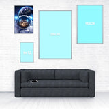 Astronaut Cat Poster-Shelfies-12 x 18-| All-Over-Print Everywhere - Designed to Make You Smile