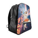 DJ Pizza Cat Backpack-Printify-Large-| All-Over-Print Everywhere - Designed to Make You Smile
