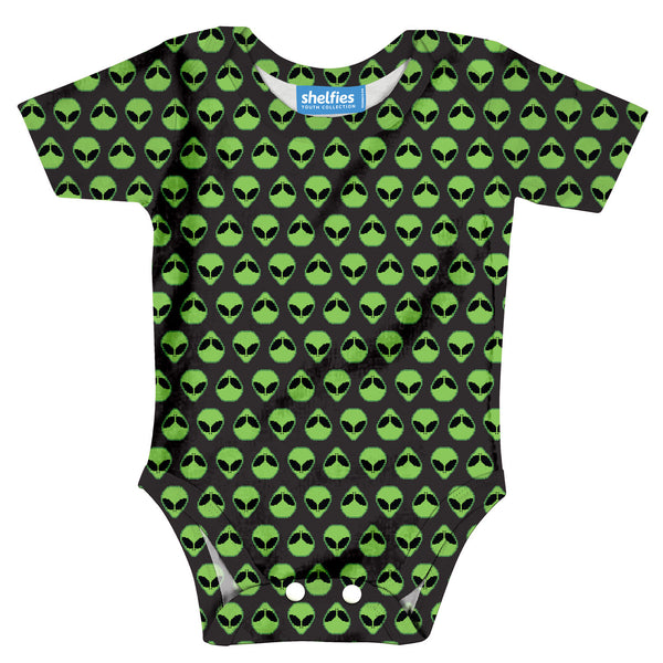 Alienz Baby Onesie-Shelfies-| All-Over-Print Everywhere - Designed to Make You Smile