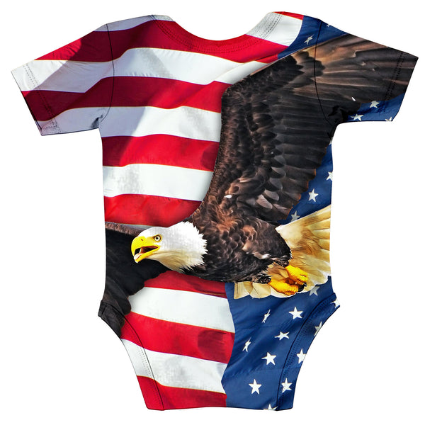 American Flag Baby Onesie-Shelfies-| All-Over-Print Everywhere - Designed to Make You Smile