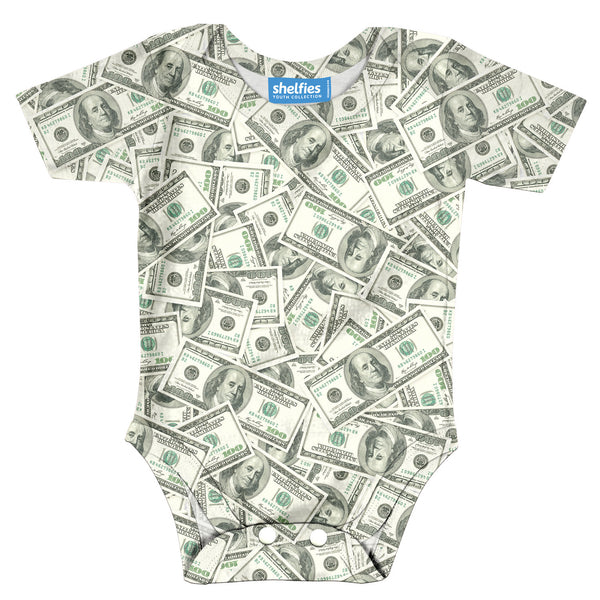 Money Invasion "Baller" Baby Onesie-Shelfies-| All-Over-Print Everywhere - Designed to Make You Smile