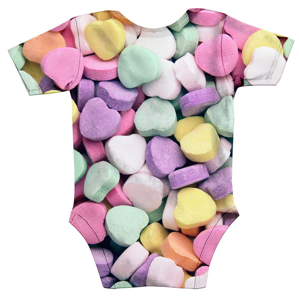 Candy Heart Invasion Baby Onesie-Shelfies-| All-Over-Print Everywhere - Designed to Make You Smile
