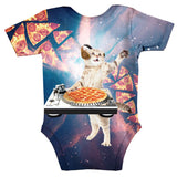 DJ Pizza Cat Baby Onesie-Shelfies-| All-Over-Print Everywhere - Designed to Make You Smile