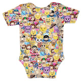 Emoji Invasion Baby Onesie-Shelfies-| All-Over-Print Everywhere - Designed to Make You Smile