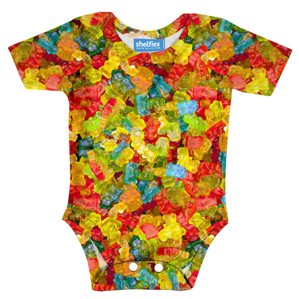 Gummy Bears Invasion Baby Onesie-Shelfies-| All-Over-Print Everywhere - Designed to Make You Smile