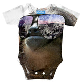 Money On My Mind Sloth Baby Onesie-Shelfies-| All-Over-Print Everywhere - Designed to Make You Smile