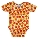Pizza Invasion Baby Onesie-Shelfies-| All-Over-Print Everywhere - Designed to Make You Smile