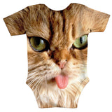 Cat "Pussy Face" Baby Onesie-Shelfies-| All-Over-Print Everywhere - Designed to Make You Smile