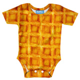 Waffle Invasion Baby Onesie-Shelfies-| All-Over-Print Everywhere - Designed to Make You Smile