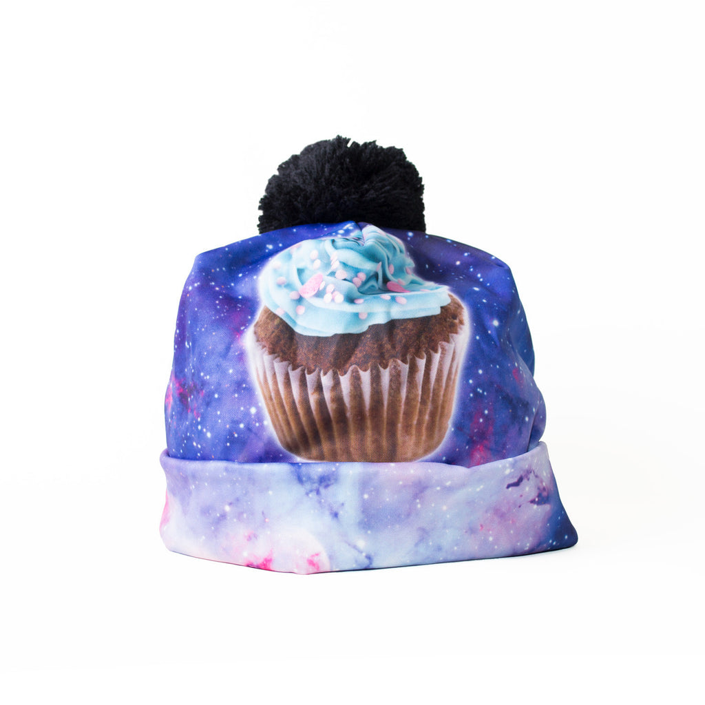 Cupcake Nebula Beanie Hat-Shelfies-| All-Over-Print Everywhere - Designed to Make You Smile