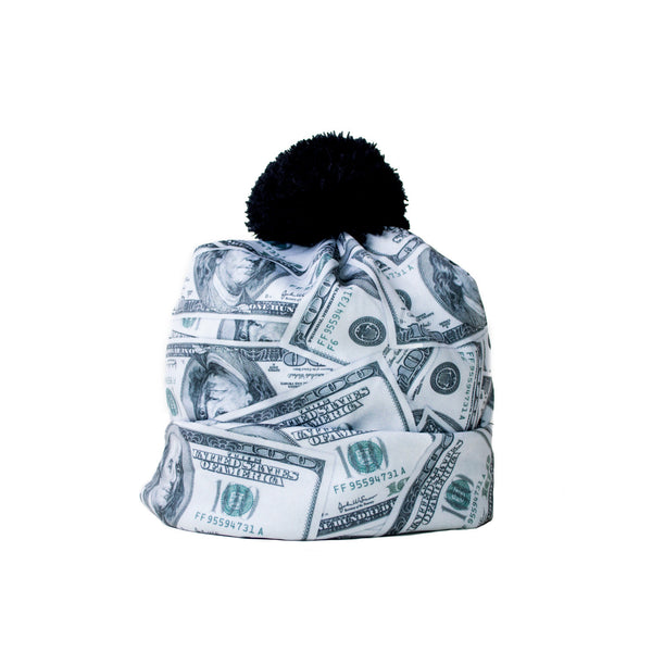 Money Invasion "Baller" Beanie Hat-Shelfies-| All-Over-Print Everywhere - Designed to Make You Smile