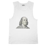 Benjamin Franklin Basic Tank Top-Printify-White-S-| All-Over-Print Everywhere - Designed to Make You Smile