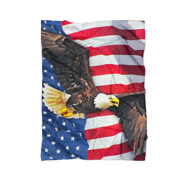 American Flag Blanket-Gooten-Cuddle-| All-Over-Print Everywhere - Designed to Make You Smile