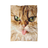 Cat "Pussy Face" Blanket-Gooten-Cuddle-| All-Over-Print Everywhere - Designed to Make You Smile