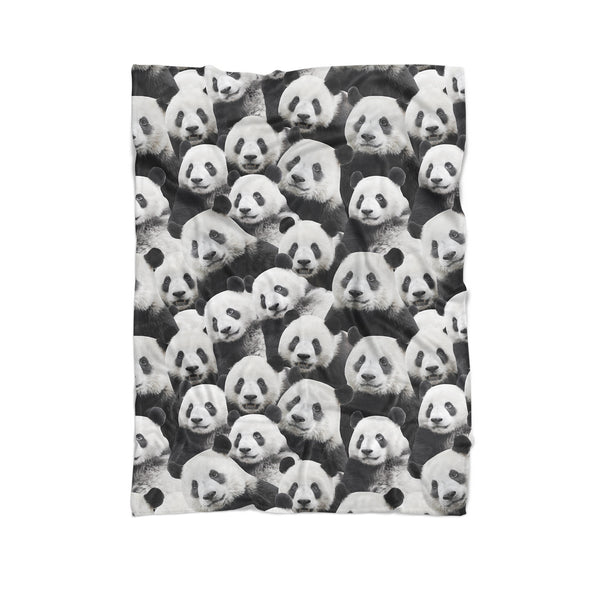 Panda Invasion Blanket-Gooten-Cuddle-| All-Over-Print Everywhere - Designed to Make You Smile