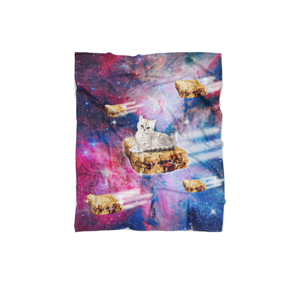 PB&J Galaxy Cat Blanket-Gooten-Regular-| All-Over-Print Everywhere - Designed to Make You Smile