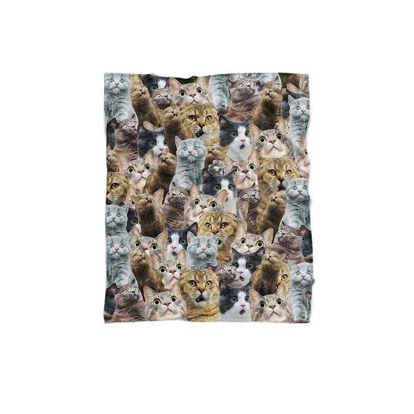 Scaredy Cat Invasion Blanket-Gooten-Regular-| All-Over-Print Everywhere - Designed to Make You Smile