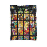 Stained Glass Blanket-Gooten-Cuddle-| All-Over-Print Everywhere - Designed to Make You Smile