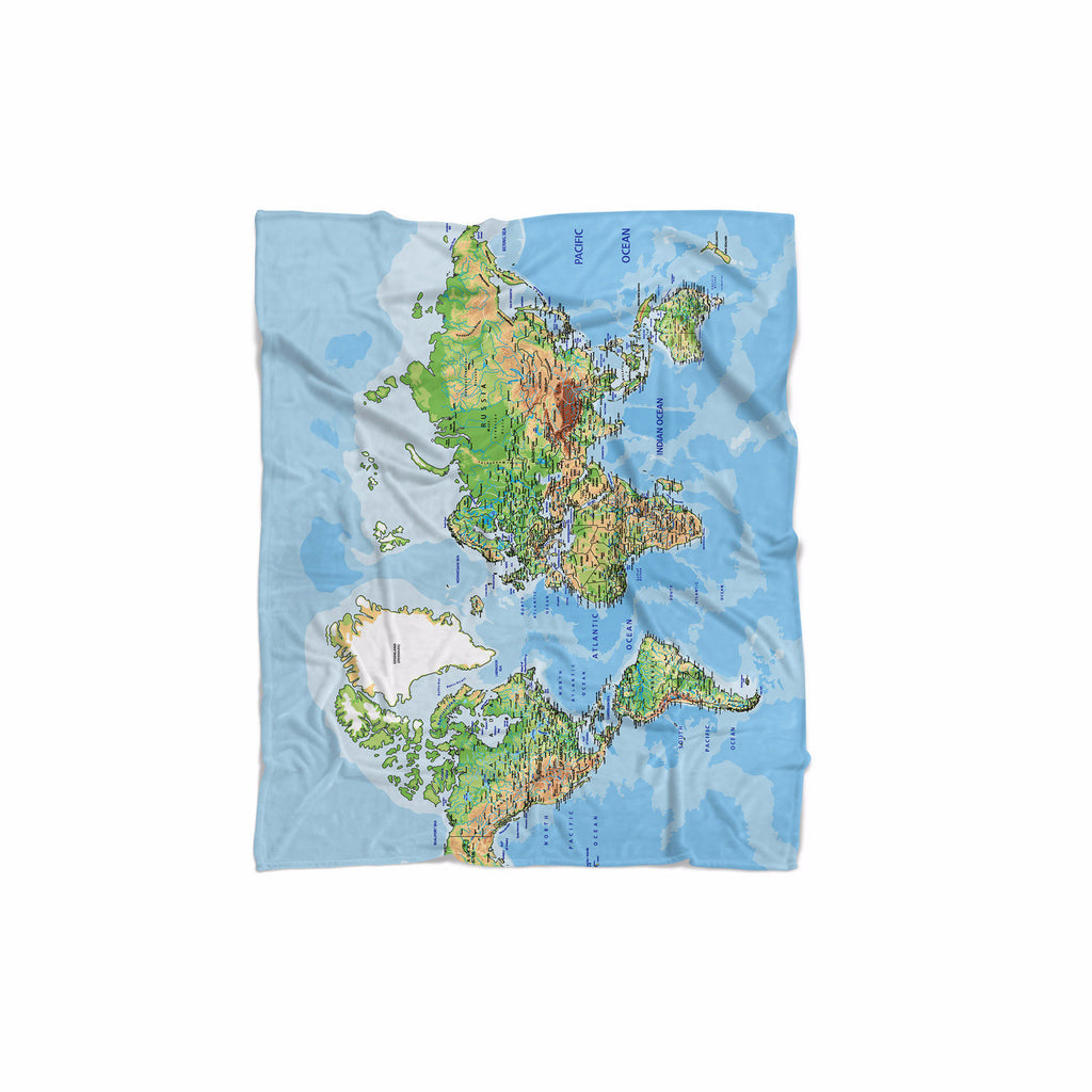 World Map Blanket-Gooten-Regular-| All-Over-Print Everywhere - Designed to Make You Smile
