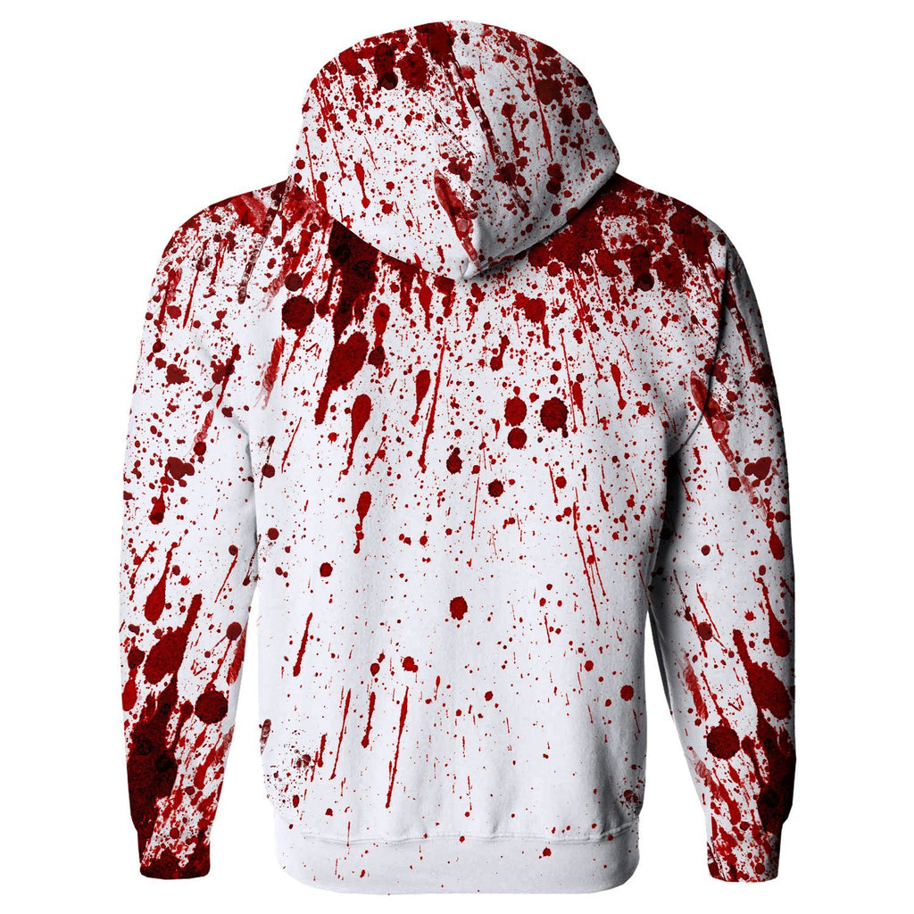 Splatter Sleeve Graphic Hoodie, Multi color