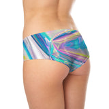Holographic Foil Booty Shorts-Shelfies-| All-Over-Print Everywhere - Designed to Make You Smile