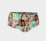 Ice Cream Invasion Booty Shorts-Shelfies-| All-Over-Print Everywhere - Designed to Make You Smile