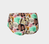 Ice Cream Invasion Booty Shorts-Shelfies-| All-Over-Print Everywhere - Designed to Make You Smile