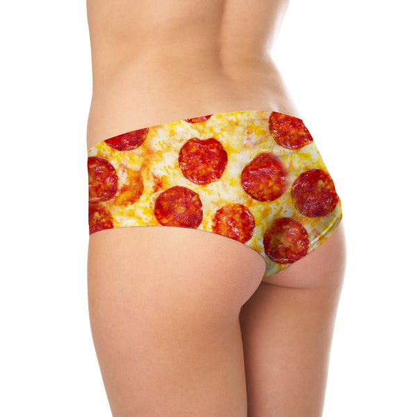 Pizza Invasion Booty Shorts-Shelfies-| All-Over-Print Everywhere - Designed to Make You Smile