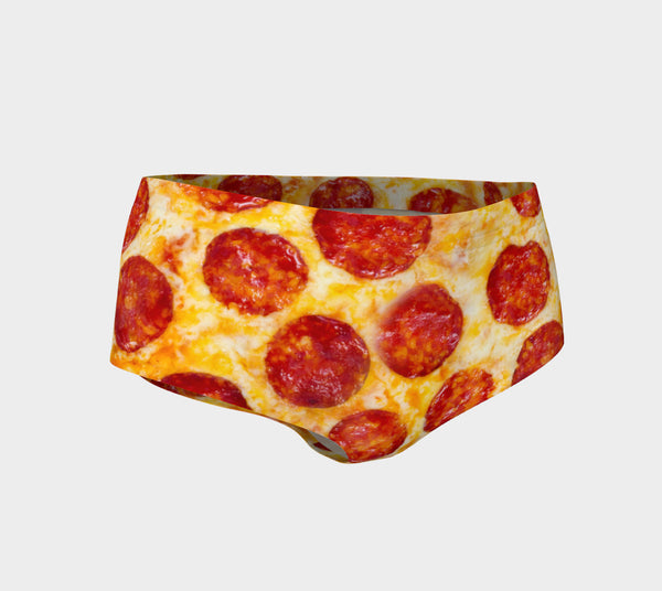 Pizza Invasion Booty Shorts-Shelfies-| All-Over-Print Everywhere - Designed to Make You Smile