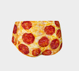 Pizza Invasion Booty Shorts-Shelfies-| All-Over-Print Everywhere - Designed to Make You Smile