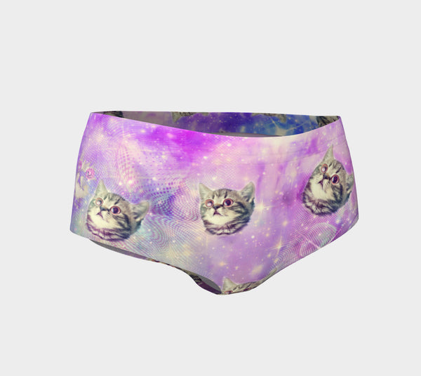 Trippin' Kitty Kat Booty Shorts-Shelfies-| All-Over-Print Everywhere - Designed to Make You Smile