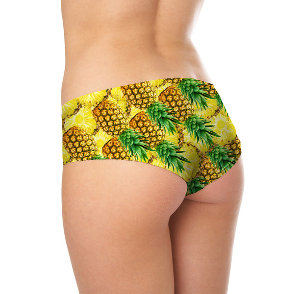 War Of The Pineapple Booty Shorts-Shelfies-| All-Over-Print Everywhere - Designed to Make You Smile