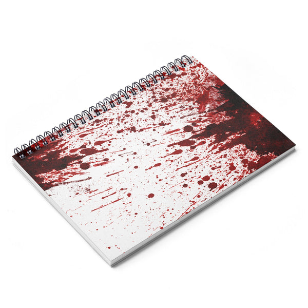Blood Splatter Spiral Notebook-Printify-Spiral Notebook-| All-Over-Print Everywhere - Designed to Make You Smile