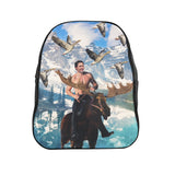 Moosin Trudeau Backpack-Printify-Large-| All-Over-Print Everywhere - Designed to Make You Smile