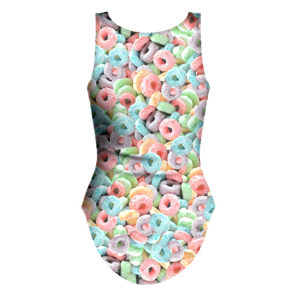 Cereal Invasion One-Piece Swimsuit-teelaunch-| All-Over-Print Everywhere - Designed to Make You Smile