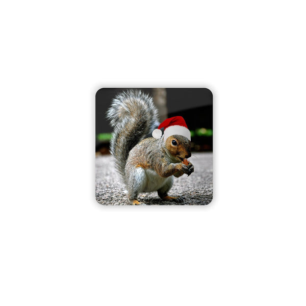 Christmas Squirrel Coaster Set-Gooten-4-Pack-| All-Over-Print Everywhere - Designed to Make You Smile