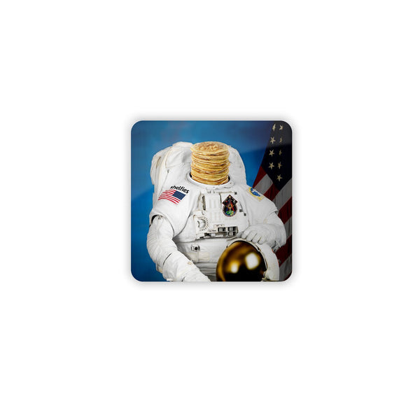 Astronaut Pancakes Coaster Set-Gooten-Set of 4-| All-Over-Print Everywhere - Designed to Make You Smile