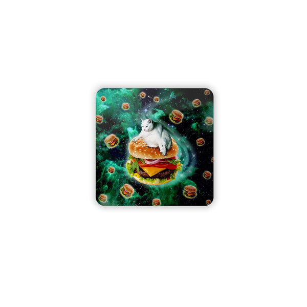 Hamburger Cat Coaster Set-Gooten-Set of 4-| All-Over-Print Everywhere - Designed to Make You Smile