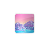 Pastel Mountains Coaster Set-Gooten-Set of 4-| All-Over-Print Everywhere - Designed to Make You Smile