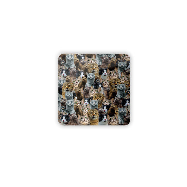Scaredy Cat Invasion Coaster Set-Gooten-Set of 4-| All-Over-Print Everywhere - Designed to Make You Smile